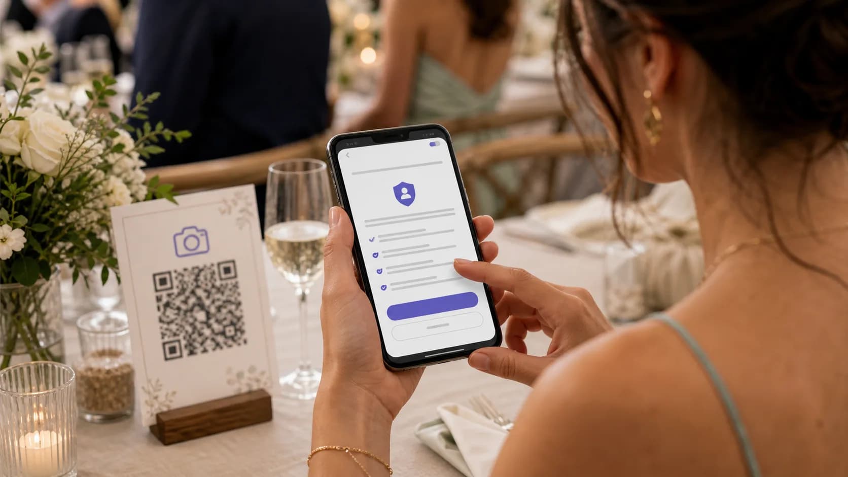 Consent gate for privacy-sensitive event media uploads