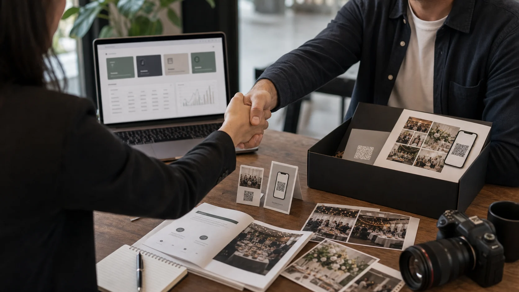 An event professional planning a reseller partner business around branded guest media